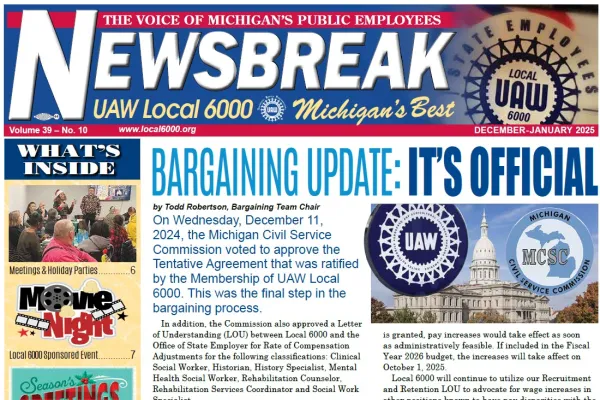 Cover page of the Dec 2024 - Jan 2025 issue of NewsBreak