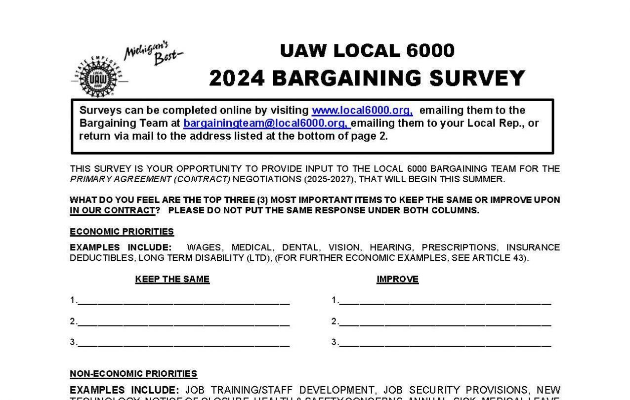 2024 Bargaining Survey